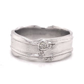 Sterling Silver and Diamond Ring